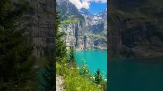 Oeschinensee, Switzerland🇨🇭 #travel #switzerland #mountains #oeschinensee