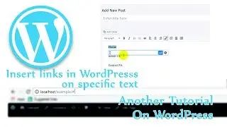 How to insert links in specific words in WordPress | Education Tutorials