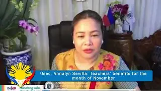 Teachers' benefits for the month of November