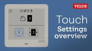 Settings for VELUX Touch
