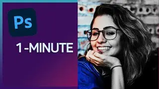 Create a Dramatic Black and White Photo in Photoshop in 1 minute!