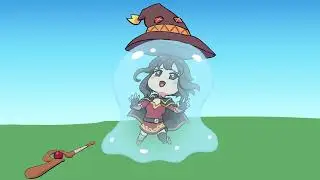 Megumin taken by a slime finally