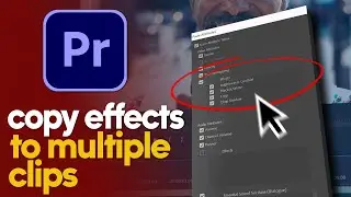 How to Copy Effects to Multiple Video Clips In Premiere Pro