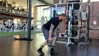 Split Stance Kettlebell Deadlift