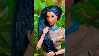 Restyle doll’s hair with straightener! Vintage Pocahontas! 🍂 