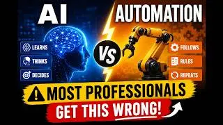 AI vs Automation: Most Professionals Get This Wrong