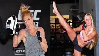 ТРЕНИРОВКИ Холли Холм - ЧЕМПИОНКИ МИРА по БОКСУ и ЧЕМПИОНКИ UFC