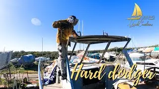 Sailing QC # 104 |  Hard Dodger Modifications  | Steel Sailboat Restoration