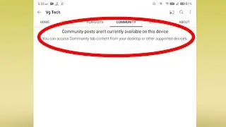YouTube Fix Community posts aren't currently available on this device Problem Solve