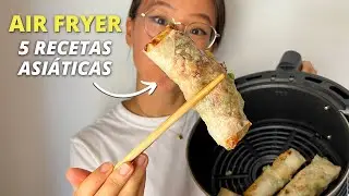 Trying 5 Asian Recipes in the Air Fryer | Cooking with Coqui