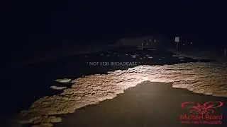 06-19-2024 Port aransas, TX  - Storm surge begins as the first heavy rain ban reaches the coast