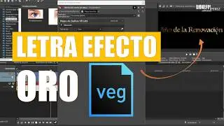 Como CREAR un Texto EFECTO ORO En SONY VEGAS