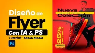 ✅Diseño flyer con Inteligencia artificial y PS