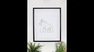 Drawing a Gorilla #gorilla #animalart #wildlife #petloversunite