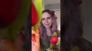 Earth themed makeup 🌎🌱🧚‍♀️ part 2 of 3 💖 #asmr #tingles