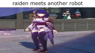 raiden meets another robot - Genshin Impact