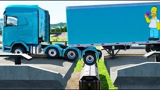 Trucks vs Speed Bumps & others 83 (BeamNG.drive)