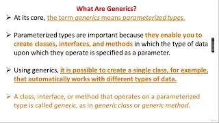 Generics theory part1 | Java