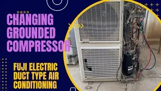 Fuji Electric Concealed Air Conditioning/ Changed Compressor
