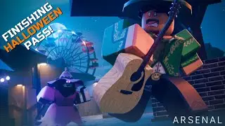 Finishing the HALLOWEEN PASS in ARSENAL! (Roblox)