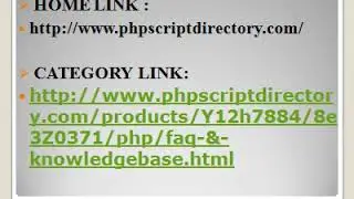 FAQ Script, Knowledgebase Script, FAQ PHP Script, Knowledgebase PHP Script