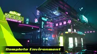 Japanese Cyberpunk Night Bar | Unreal Engine 5 Showcase