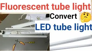 Easily Convert Fluorescent tube light to Led tube light! led tube light install