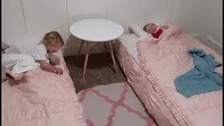 FIRST NIGHT IN THEIR NEW BIG GIRL BEDS!