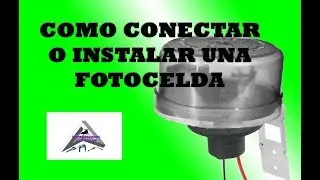 Como conectar o instalar una fotocelda