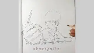Drawing Mash Burnedead from Mashle #mashle #mash #anime #drawing #chill #relaxing #art