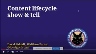 Content lifecycle & workflow on LocalGov Drupal
