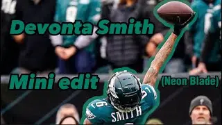 Devonta Smith One Handed Catch Edit Neon Blade Eagles