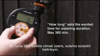Fiskars Tek Çıkışlı Sulama Saati Kurulumu |enbahce.com