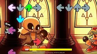 FNF Indie Cross V1 Sans - Sansational (Pacifist) - FC (HARD)