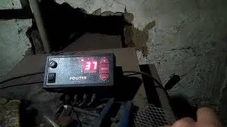 Работа пиролизного котла на угле.