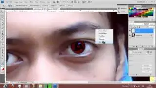 Cara mudah membuat efek mata sharingan  tutorial Photoshop