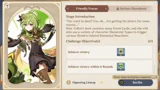 Genshin Impact - Genius Invokation TCG: Collei - Friendly Fracas TCG Battle