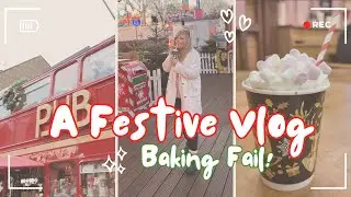 A festive day with me before the big day! Windsor at Christmas, Wrapping Presents and Baking ASMR