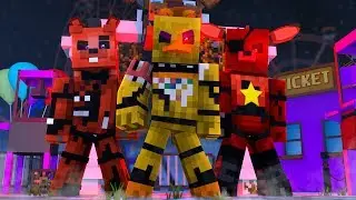 FNAF World Theme Park Nightmare ! - Minecraft FNAF Roleplay
