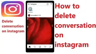 How to delete conversation on instagram