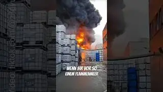 Feuerbrücken verhindern 🔥🚒 #feuerwehr #ibc #großbrand