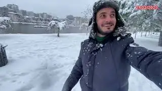 BATUMI IN WINTER 21/02/2025. We've been waiting for this since 2016, and finally, snow has come t...