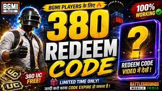 BGMI Free Redeem Code Today 🎁 Free UC Trick 2026 | ₹300 Google Play Redeem Code Hidden inside video