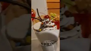 New Mickey Bubble Waffle #shorts Character themed bubble waffle sundaes Disney Springs Disney World