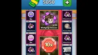 Idle miner spending 5050 super cash on luxury draw