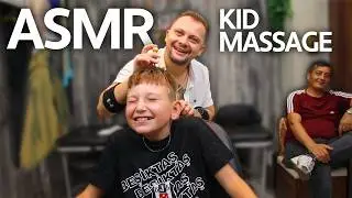 ASMR KID MASSAGE | A Wonderful ASMR Sleep Therapy On A Young Customer (back, head massage)