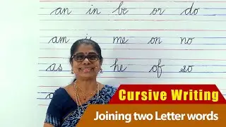 Joining two Letter words | How to write English Cursive writing | Cursive handwriting Part-10