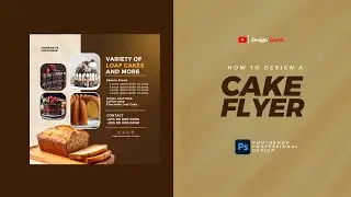 How to design a professional cake flyer using Photoshop. 🍰✨ | Step-by-Step Tutorial"