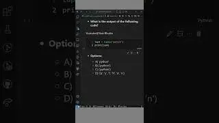 Python Quiz #47: Tuple Quiz for Beginners |  Python MCQs | Python For Beginners #programmingquiz