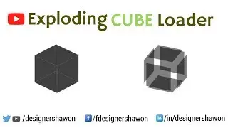 Exploding Cube Loader HTML And CSS Only